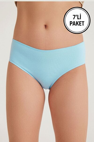 Dennis Denise Turquoise High Waist Daily Cotton Panties