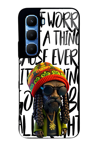 Spoyi غطاء هاتف إنفينكس هوت 60 بتصميم بوب مارلي اللامع