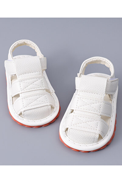 SAPS صندل بإغلاق فيلكرو - أبيض