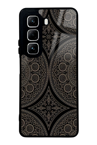 Spoyi İnfinix Hot 50 Osmanlı Motif Tasarımlı Glossy Telefon Kılıfı
