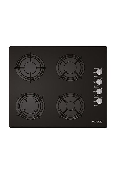 Alveus GLS 640 Yuvarlak Gözlü Cam Ocak Siyah (ALVEUS.GLS640.SİYAH)