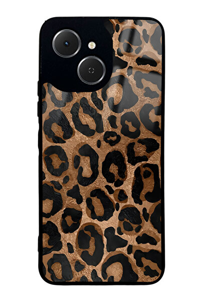 Spoyi Tecno Spark 40C Leopar Tasarımlı Glossy Telefon Kılıfı