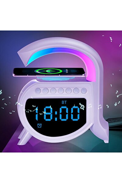 PUKON Wireless Charging Atmosphere Lamp Bluetooth Speaker