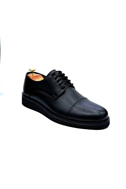 İYİSİNDEN SHOES حذاء رجالي كلاسيكي من الجلد الطبيعي برباط، نعل بولي، جلد داخل...