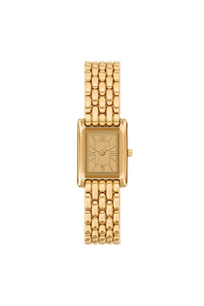 Michael Kors Essex Rectangular Gold Dial Watch MK4997