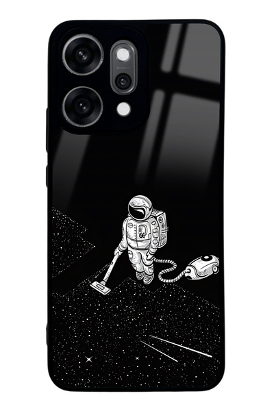 Spoyi غطاء هاتف لامع بتصميم رائد الفضاء تاتيانا لهاتف أوبو رينو 14 برو