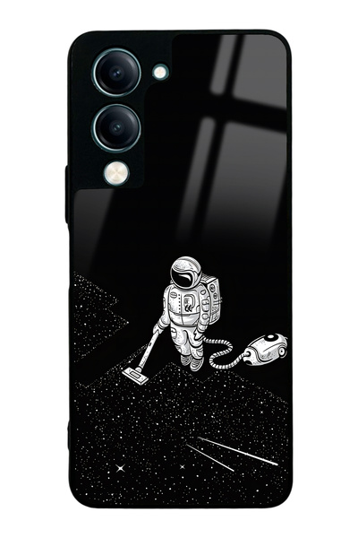 Spoyi غطاء هاتف لامع بتصميم رواد الفضاء تاتيانا من فيفو Y04