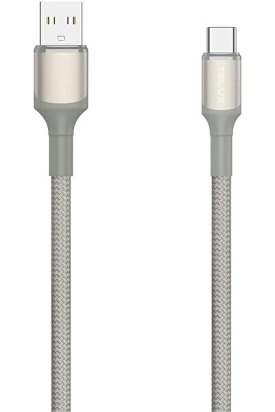 telux FLEXIX USB-A to USB-C Braided Cable 1m, Nylon Braid, 10K+ Bend Lifespan...