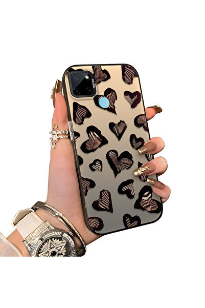 ucuc حافظة حماية للعدسات من السيليكون الصلب الأكريليكي المتوافق مع Realme C21...