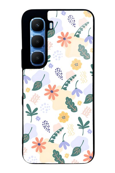Spoyi Infinix Hot 60 Glossy Phone Case with Tiny Flowers Design
