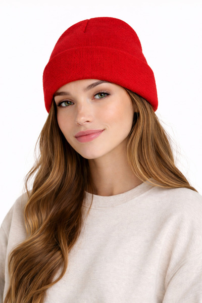 CARNAVAL SOCKS Carnaval Unisex Red Knitted Beanie