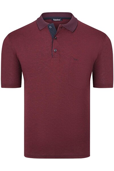 Dewberry T0092 ERKEK T-SHIRT-BORDO