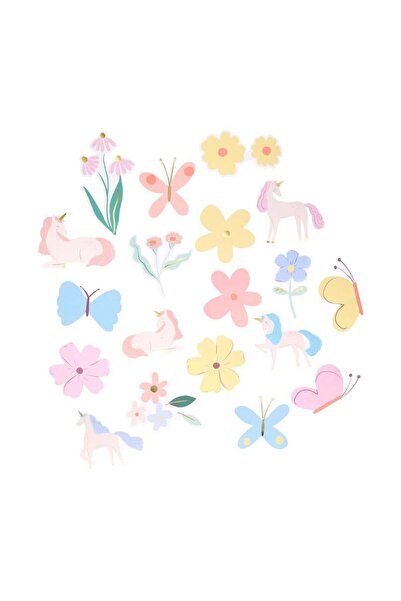 Meri Meri - Die-Cut Unicorn Sticker - 25 Adet