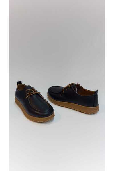 Voyager حذاء نسائي كلاسيكي يومي من الجلد الطبيعي بنعل مطاطي غير قابل للانزلاق...