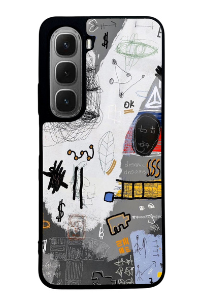 Spoyi Infinix Hot 60I Glossy Phone Case with Mathematical Board Design