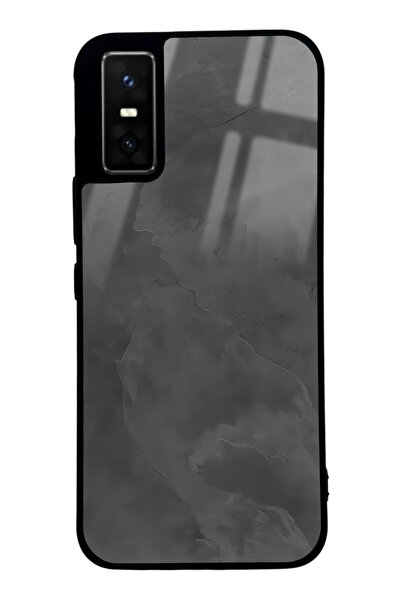 Spoyi İnfinix GT 30 Pro Gri Mermer Tasarımlı Glossy Telefon Kılıfı