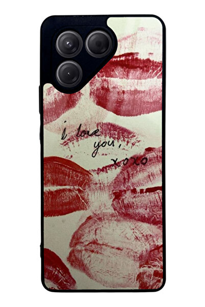 Spoyi حافظة هاتف تكنو بوفا 7 لامعة بتصميم I Love You