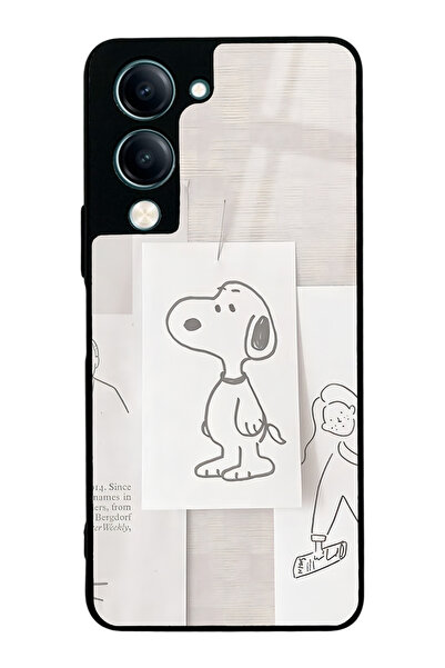 Spoyi حافظة هاتف لامعة بتصميم سنوبي لهاتف فيفو Y04