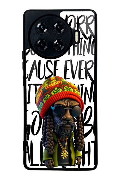 Spoyi حافظة هاتف تكنو سبارك 20 برو بلس بتصميم بوب مارلي لامعة