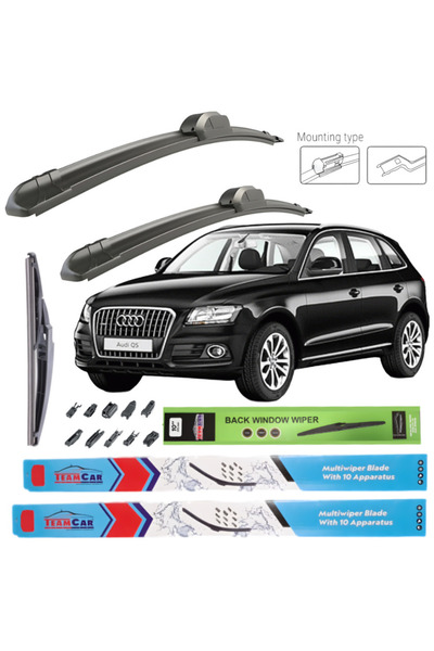 TEAMCAR Wipers Audi Q5 (I, 8R) 2013-2017 – Complete set