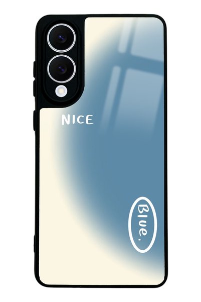 Spoyi Samsung S25 Edge Nice Blue Design Glossy Phone Case