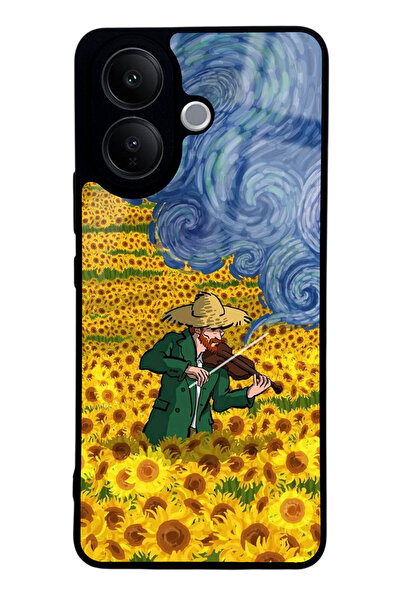 Spoyi Vivo V60 Lite Kemancı Tasarımlı Glossy Telefon Kılıfı