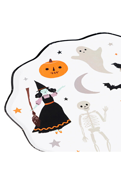 Meri Meri - Happy Halloween Tabaklar - L - 8 Adet