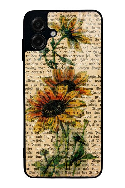 Spoyi Samsung A07 Ayçiçeği Tasarımlı Glossy Telefon Kılıfı