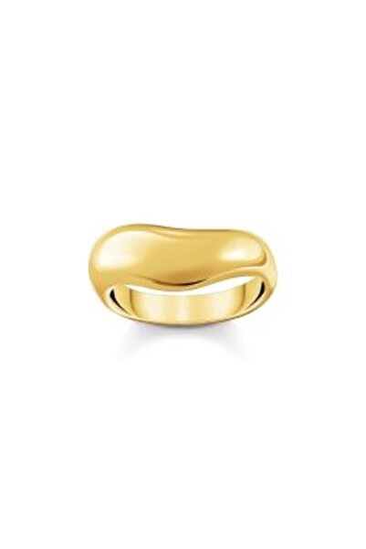 Thomas Sabo TR2473-413-39-54 Bold - Gold-plated Ring in curved shape Ladies