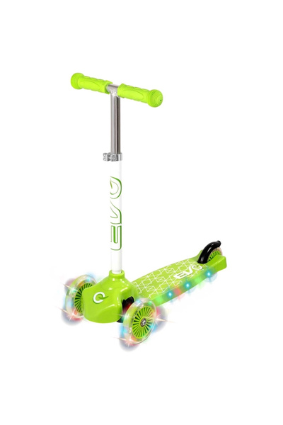 Sunman مي للواردات ®   سكوتر موف إن جروف ذو 3 عجلات باللون الأخضر مع إضاءة