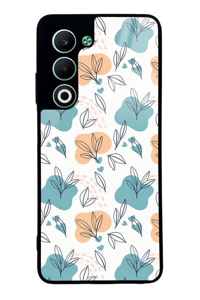 Spoyi Oppo A5 5g Glossy Phone Case with Tiny Leaves Design