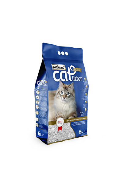 Patimax رمل قطط فاخر فائق التكتل [النكهة - برتقال، الحجم - 6 لتر]