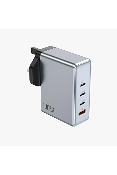 Green Lion GaNPremium UK Plug Wall Charger PD 100W