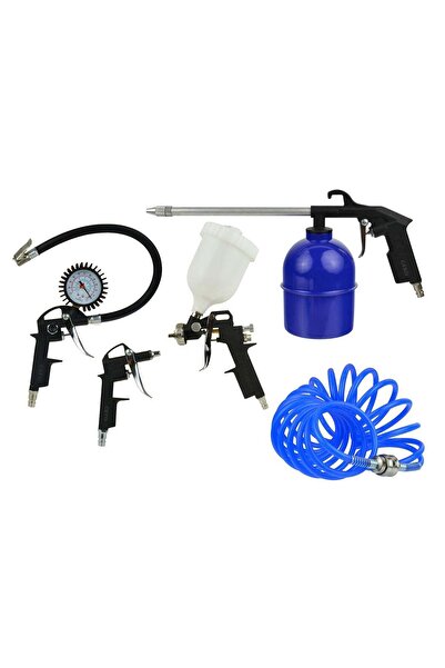GEKO SET 5 ACCESORII PNEUMATICE PENTRU COMPRESOR AER COMPRIMAT
