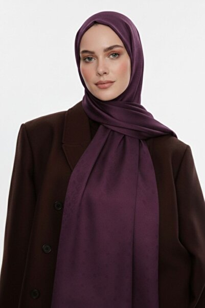 Mizalle & YAQA Filigranlı Mor Şal