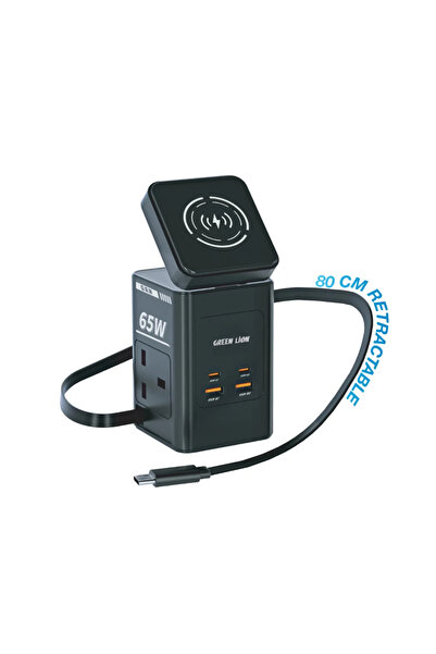 Green Lion GaN 65 W Multi Port Travel Adapter