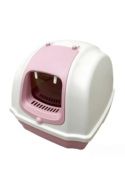 PADO Litterarium Cat Litter Box 50.5*44.5*40 Cm- Pink