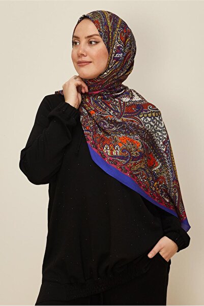 Alvina شال قطن فيسكوز منقوش 8546