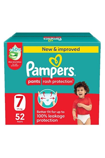 Pampers Pants Pampers Baby Pants with Aloe Vera Lotion, Size (7) +17 kg, Jumb...