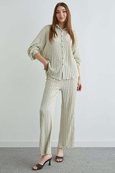 Fulla Moda Fullamodest Textured Buttoned 2 L I Set