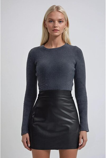 Lijuri Soft fuzzy fabric knit sweater 1411