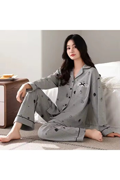 delis Women's "Warm Love" two-piece pajamas