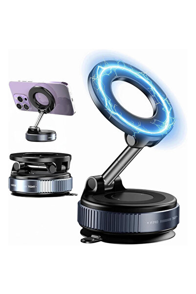 PUKON حامل هاتف مغناطيسي يعمل بالشفط الفراغي، حامل جوال K 007