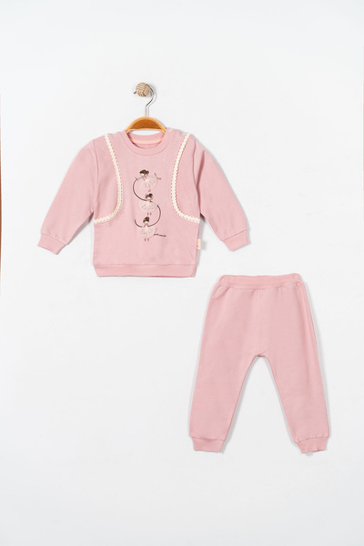Mc mini clup Printed Girls' Baby Clothes Seasonal 2-Piece Tkm