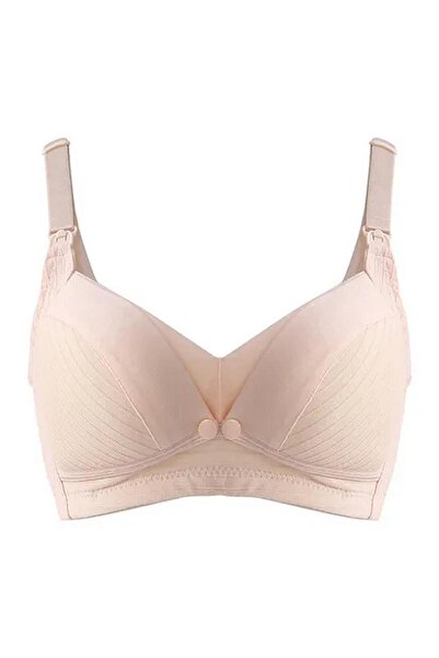 OKUS Comfy Cotton Maternity & Nursing Bra - Beige - XX Large