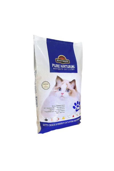 Kitty Choice cat Litter, Pure Natural Bentonite Cat Litter, 20kg