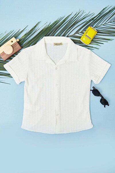 Fulla Moda Jacquard Buttoned Boys' Shirt