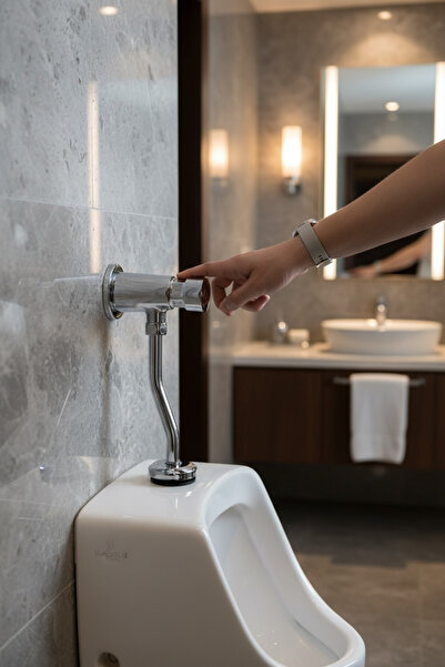 İSAOĞLU YAPI Pisuvar Sifonu Zaman Ayarlı Otomatik Pisuvar Bütün Markalara Uyu...