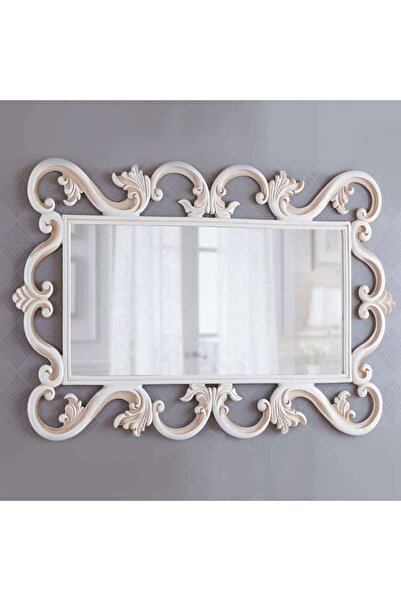 Dekordelisi Antik Avangarde Pier Konsol Ayna Beyaz EN: 175 cm BOY: 100 cm