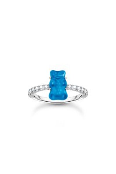 Thomas Sabo TR2459-052-1-52 Silver Ring With Pink Gold Bear And Zirconia Ladies